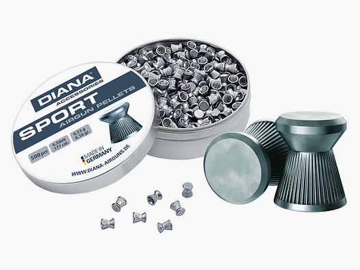 DIANA Diabolo z płaską główką karbowany 4,5mm 500 sztuk