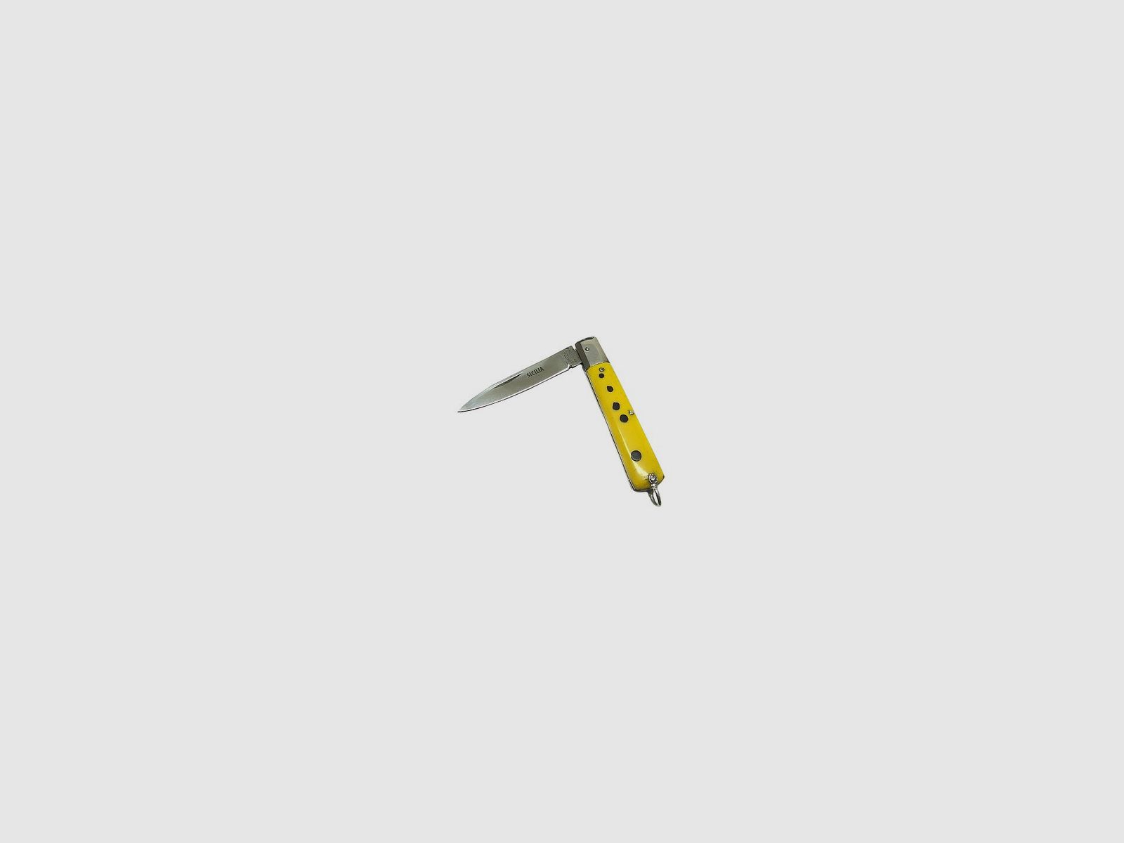 Sizilianisches Messer 15 cm gelber Kunststoffgriff