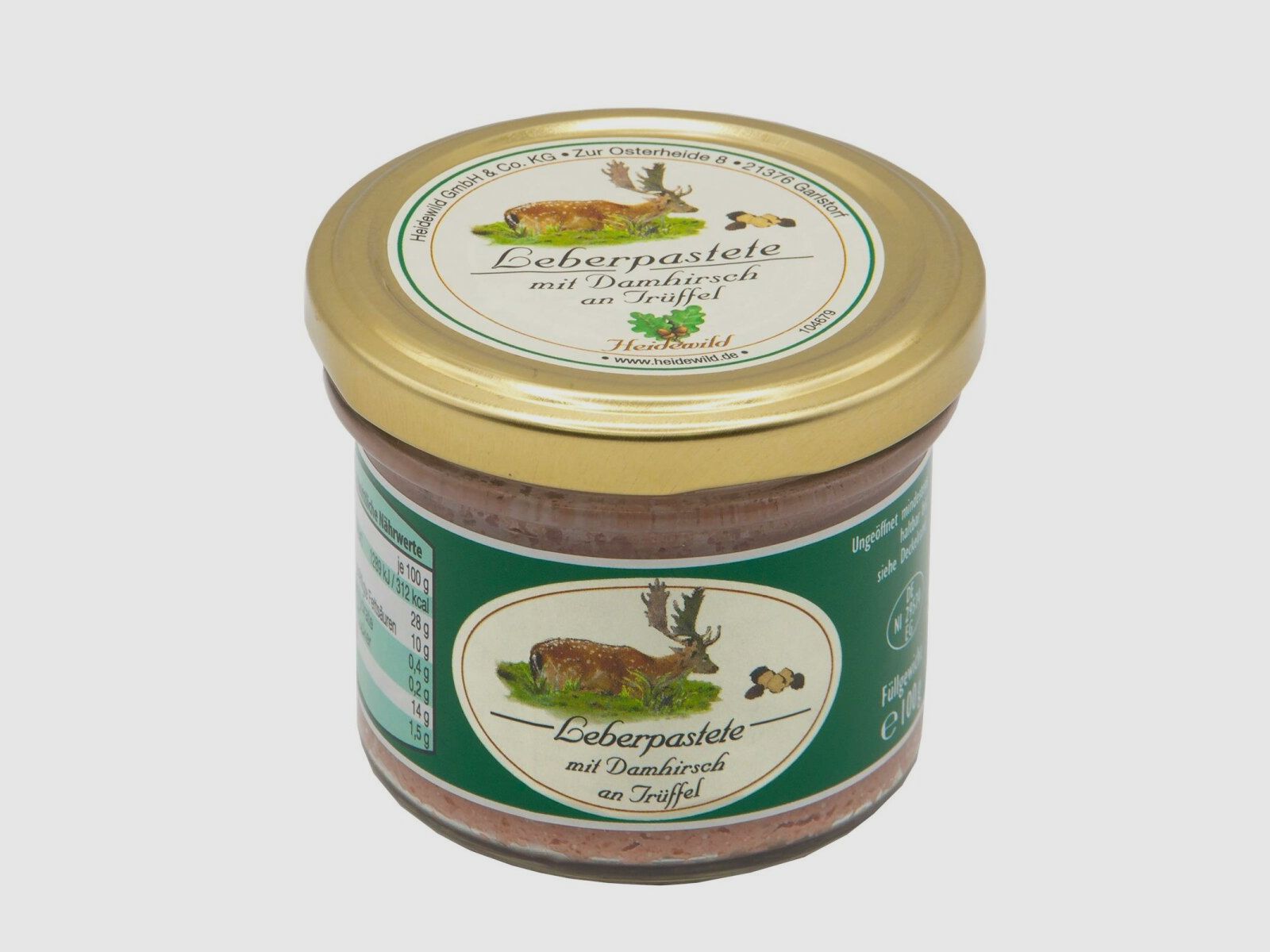 Heidewild Leberpastete mit Damhirsch an Trffel