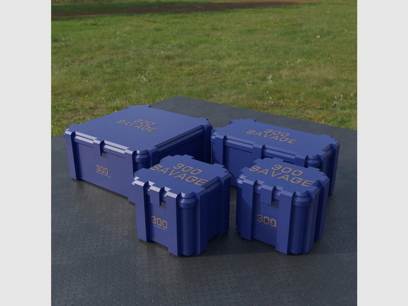 Filamelt Munitionsbox / Ammo Box .300 Savage – Patronenbox ‘Klappdeckel’ – 20 / 25 / 50 / 100 Runden