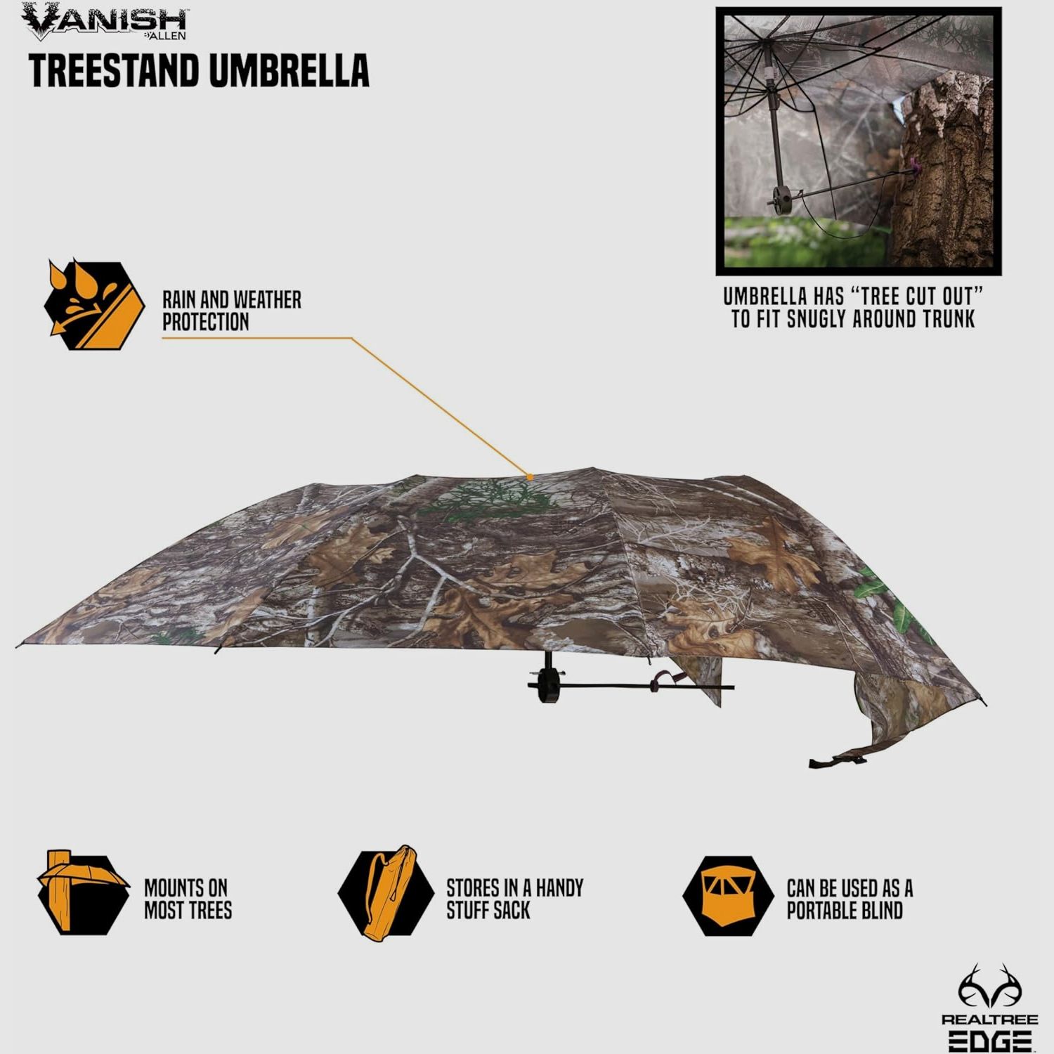 Allen Company Camo parapluie pour mirador, image 4 sur 4