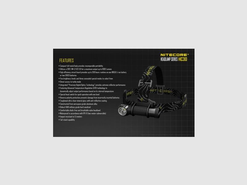 Nitecore HC30W Headlamp 1000 Lumens, image 29 of 29