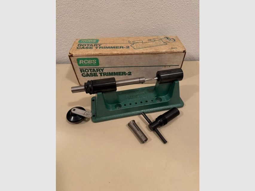 RCBS set per ricarica – Rock Chucker II, bilancia 10-10, Uniflow, case trimmer, set di matrici & accessori