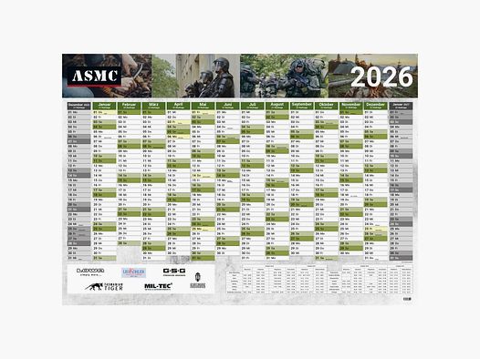 ASMC Kalendarz ścienny A1 2026