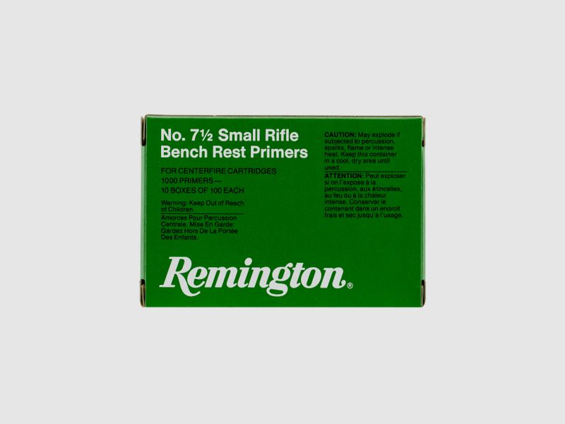 Remington Zündhütchen 7 1/2 BR Small Rifle 1000 Stück