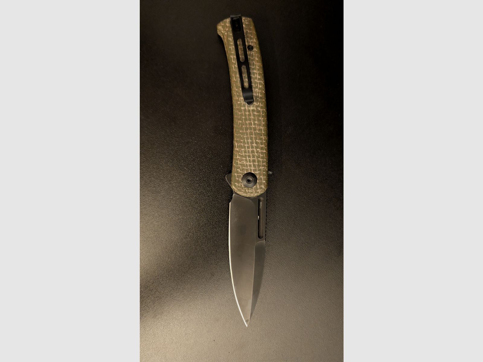 Civivi Cetos folding knife Micarta Stonewash