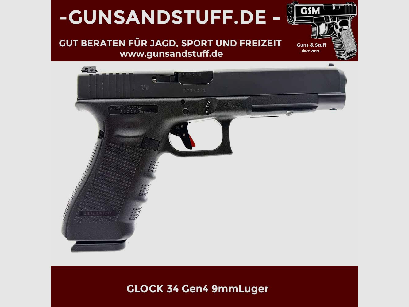 GLOCK 34 Gen4 9mmLuger incl. Timney Match Trigger en Glock Jet Funnel
