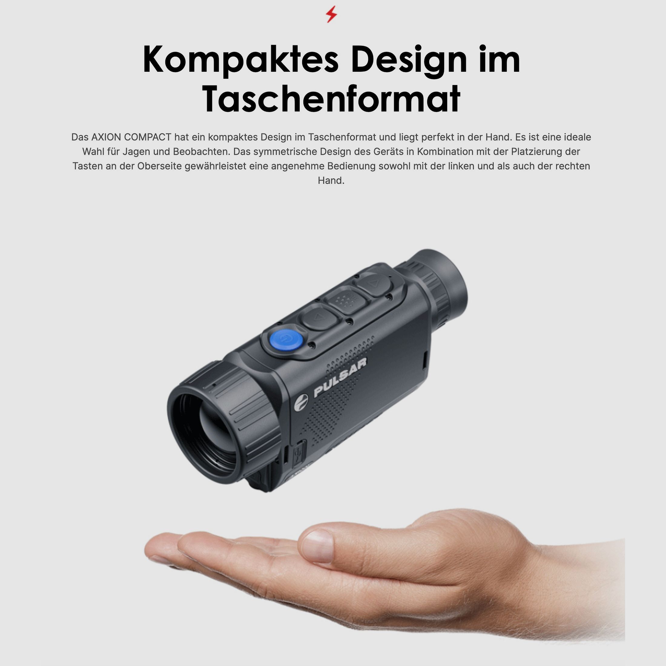 PULSAR 77508 thermal imaging device Axion XG30 Compact up to 1300m Wifi photo video