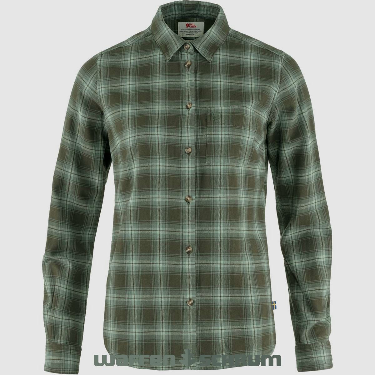 Fjällräven Bluse Övik Flannel Deep Forest/ Patina Green