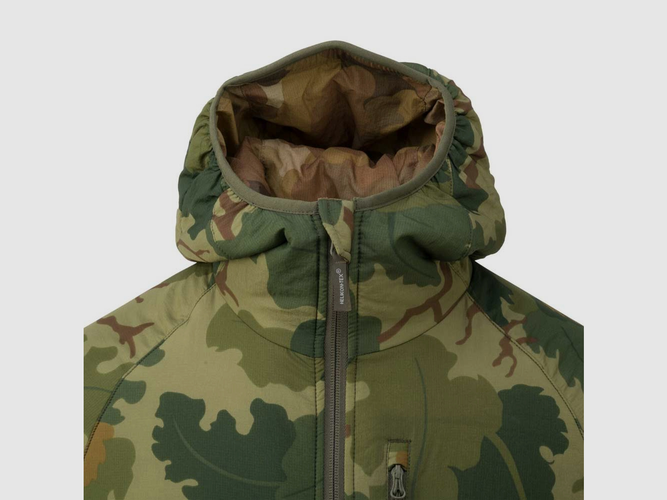 HELIKON TEX REVERSIBLE WOLFHOUND HOODIE Climashield® Apex™ PENCOTT SNOWDRIFT / PENCOTT WILDWOOD