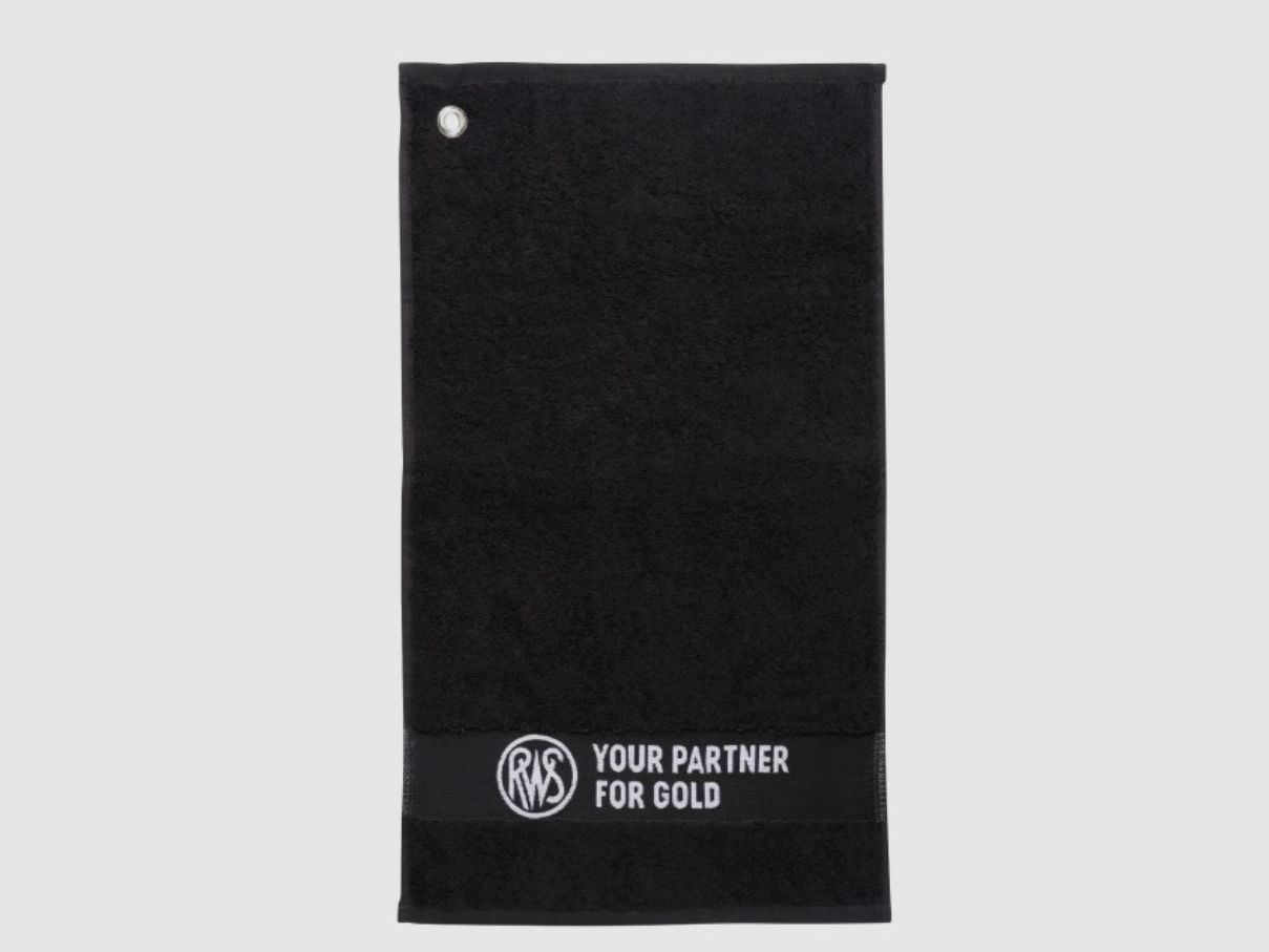 RWS 2402308 Handtuch shooting towel 30x50 cm black your partner for gold