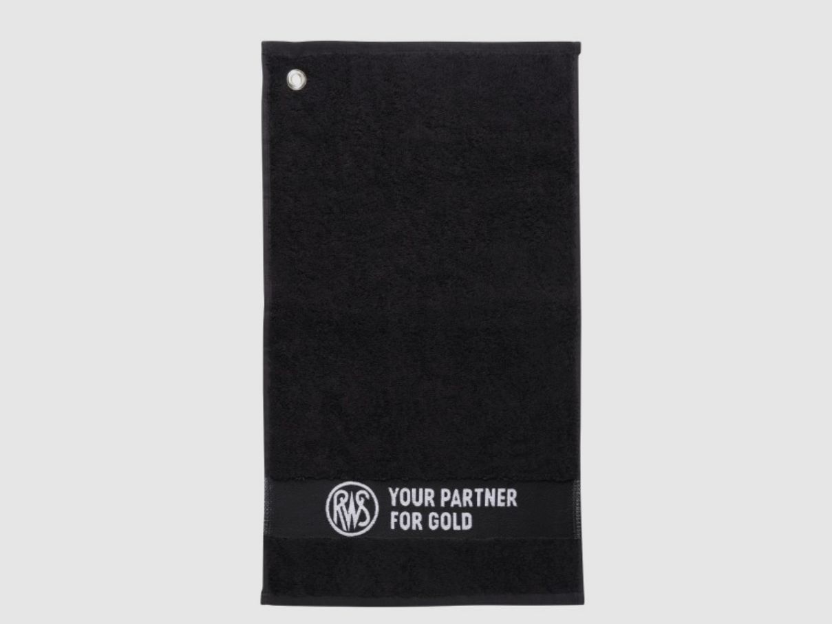 RWS 2402308 Hand towel shooting towel 30x50 cm black your partner for gold