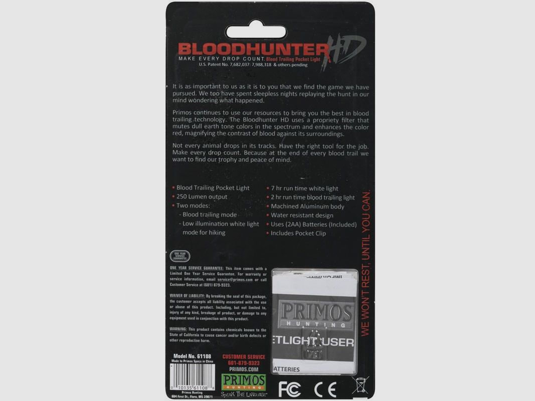 Blutspurensuchlampe PRIMOS Bloodhunter HD Pocket, Bild 3 von 3