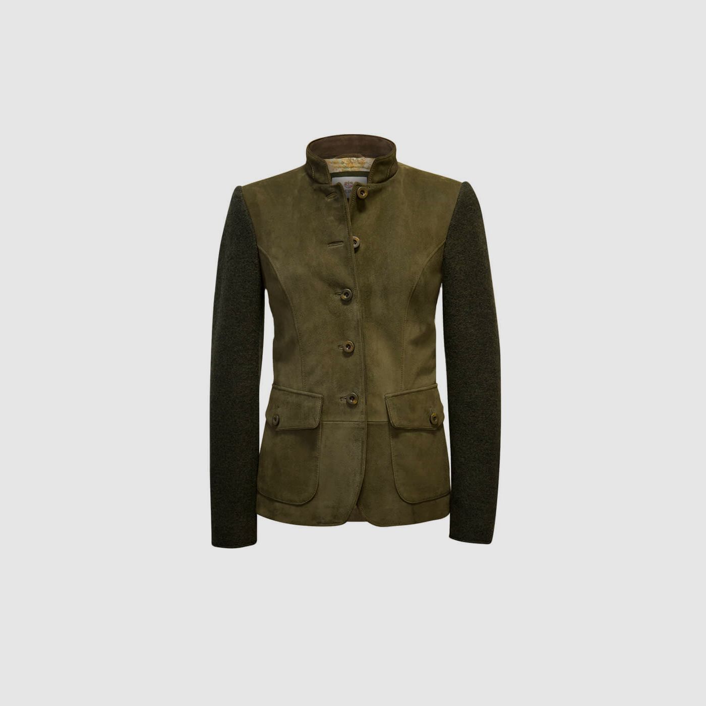 Meindl Lederjacke Damen Vermont in Dunkelgrün, Bild 4 von 6