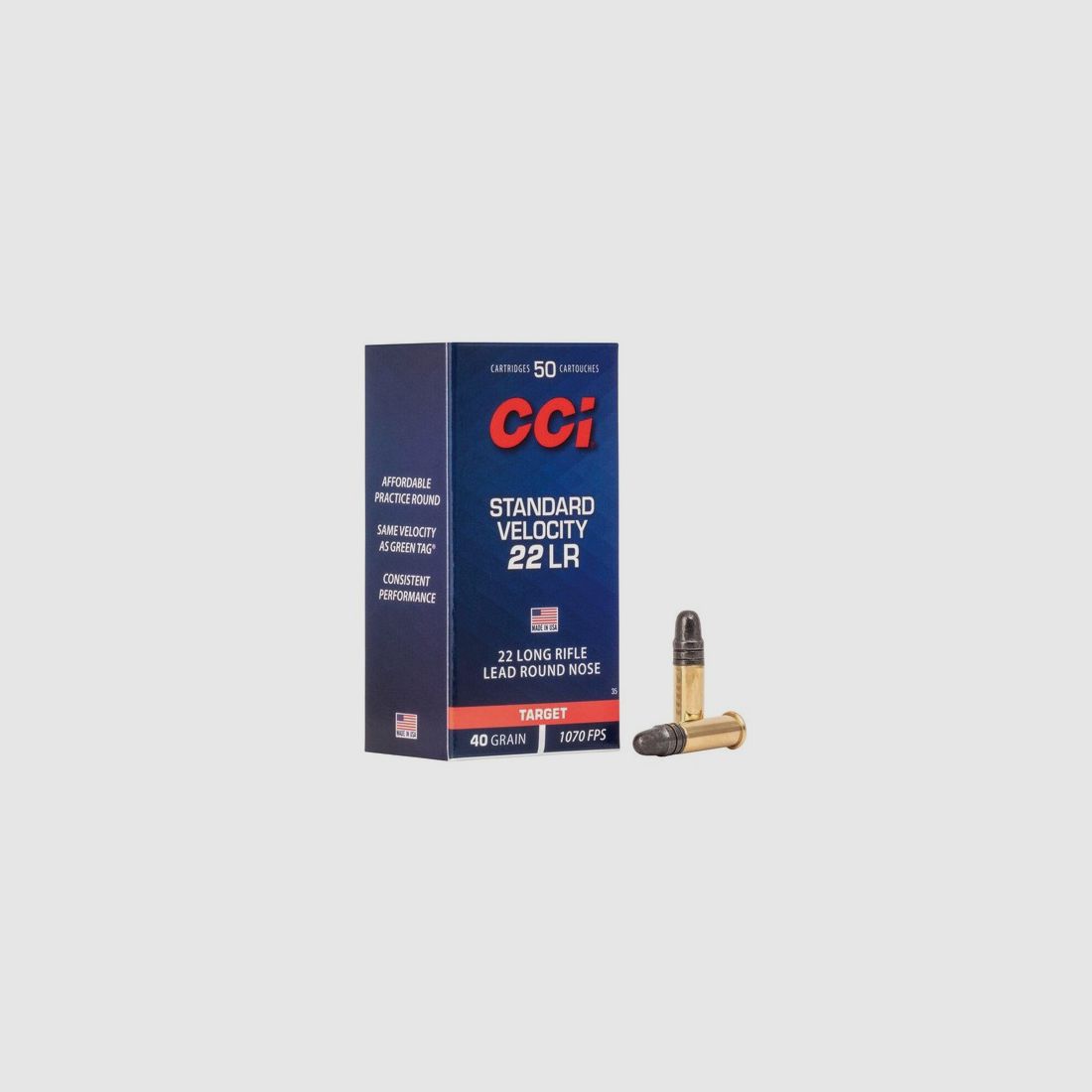 CCI .22 lr Standard Velocity 40 grs Target boite de 50 cartouches, Bild 2 von 2