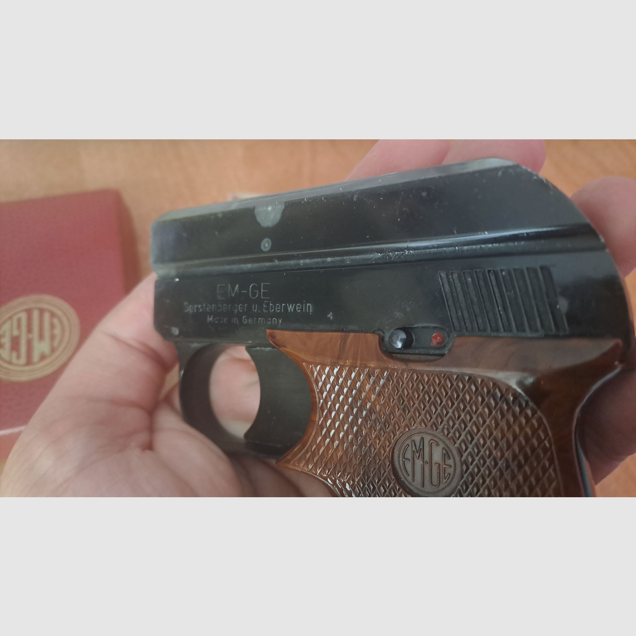 EM-GE Mod. 63 Cal. 6 mm Flobert/ PTB 6 con cargador de repuesto en caja original!
