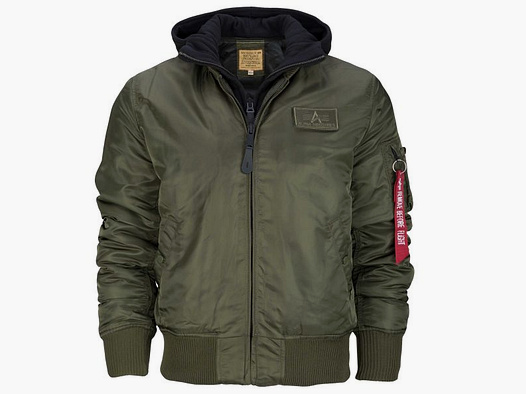 alpha industries Alpha Industries Fliegeracke MA-1 D-Tec dark green schwarz