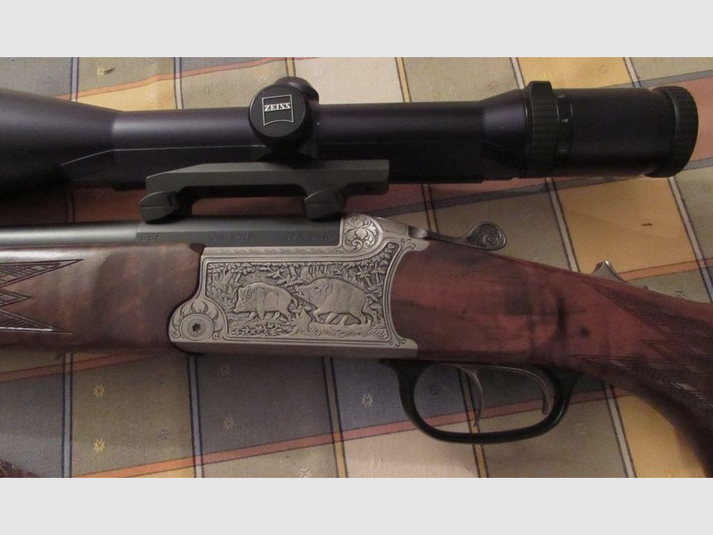 Bockbüchsflinte von Blaser mit Zielfernrohr