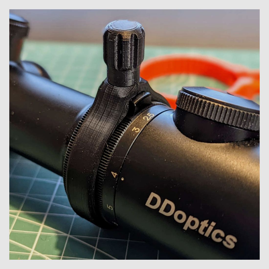 For DDoptics Gen2: Quick adjustment lever for magnification setting of the Gen2 series