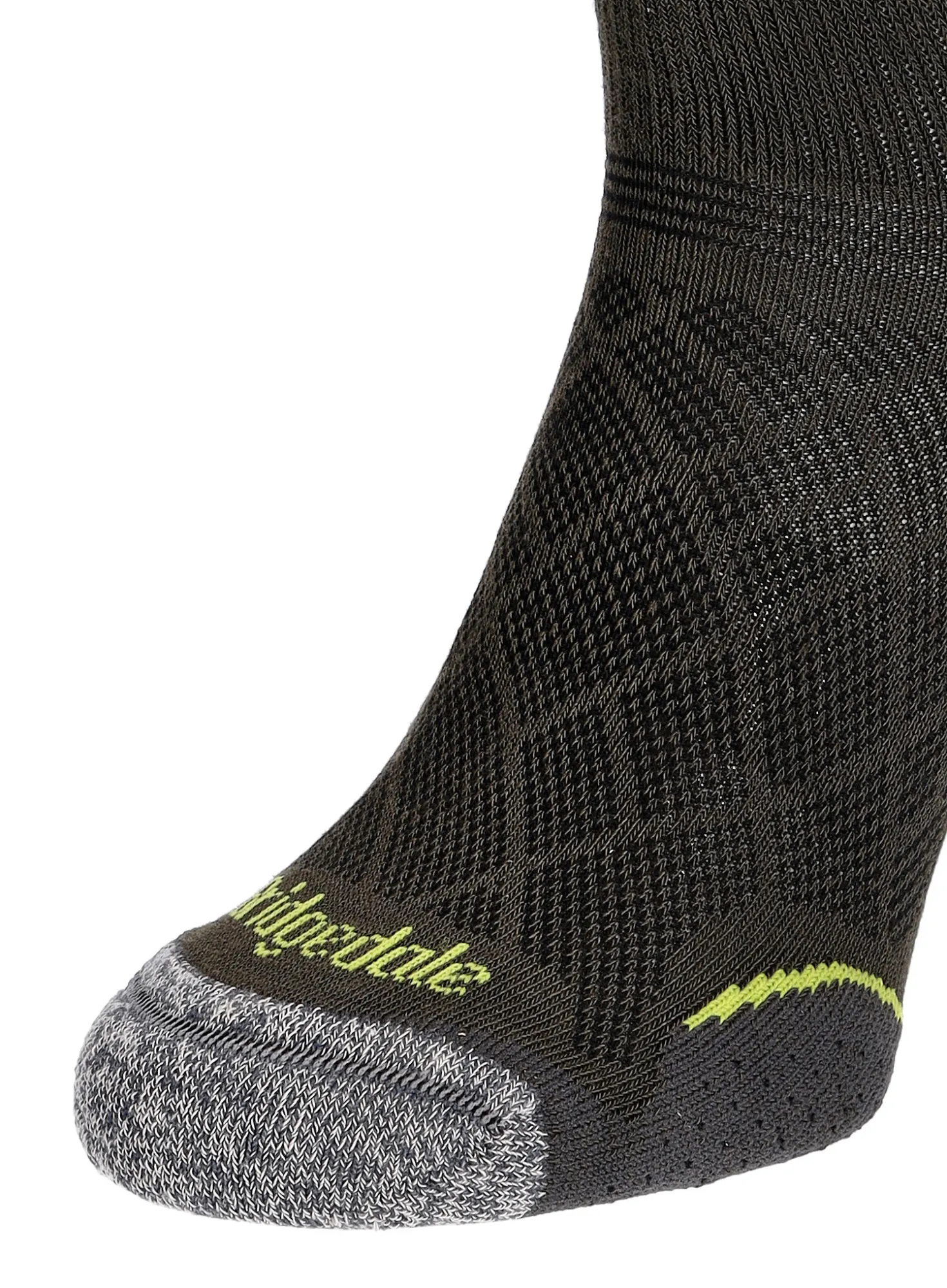 BRIDGEDALE Hike Ultra Light T2 Coolmax Performance Low socks – graphite/lime, image 2 of 4