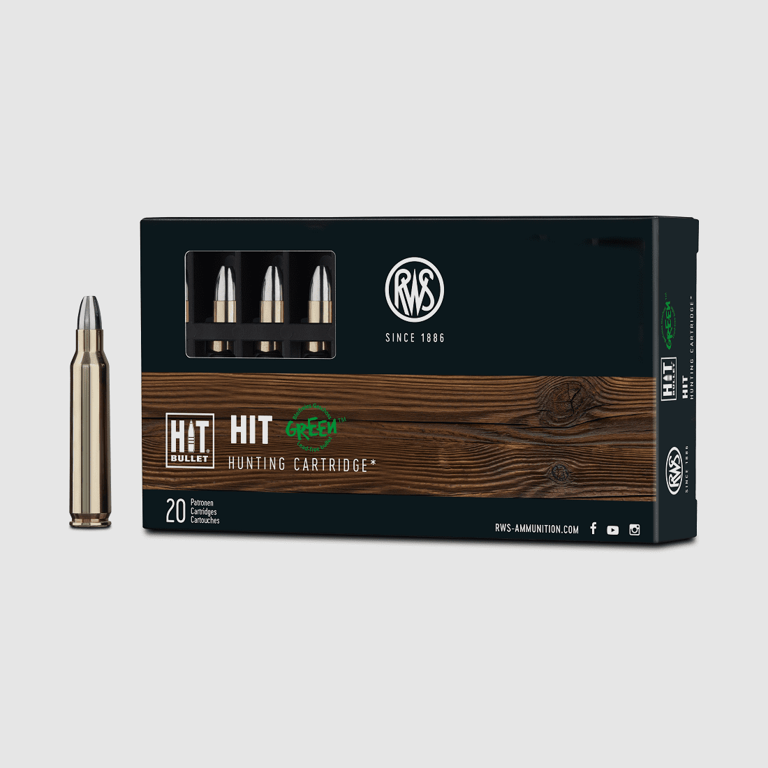 RWS .223 REM HIT 2.6g 40gr - 20 pcs