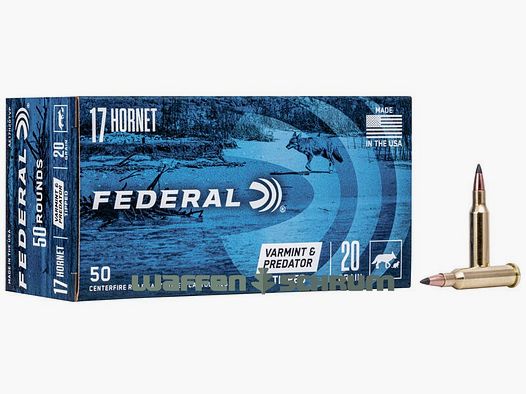 Federal Tipped Varmint 1,3g - 20gr .17Hornet American Eagle