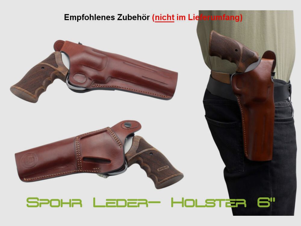 SPOHR L562 Standard 6.0 Stainless 6" Revolver mit Wechseltrommel 9mm Made in Germany