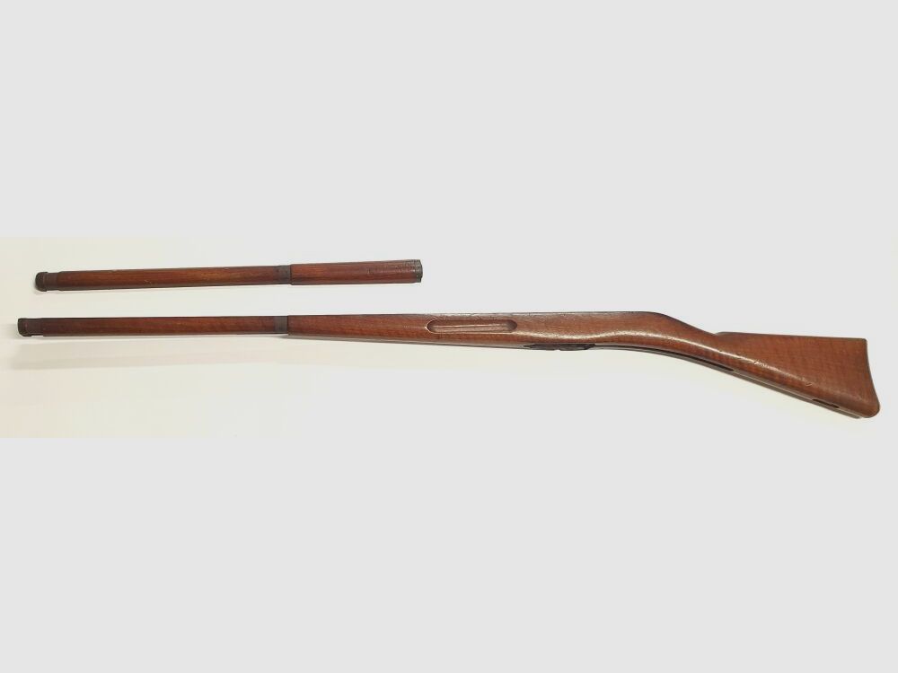 Schaft für Schweizer Infanteriegewehr / IG 1889 mit Oberholz und Beschlagteilen