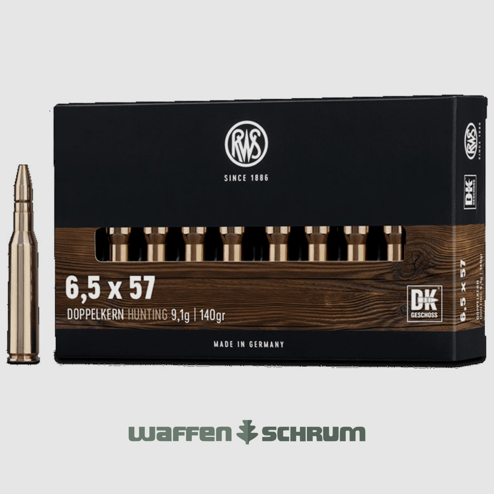 RWS Doppelkern 9,1g - 140gr 6,5x57