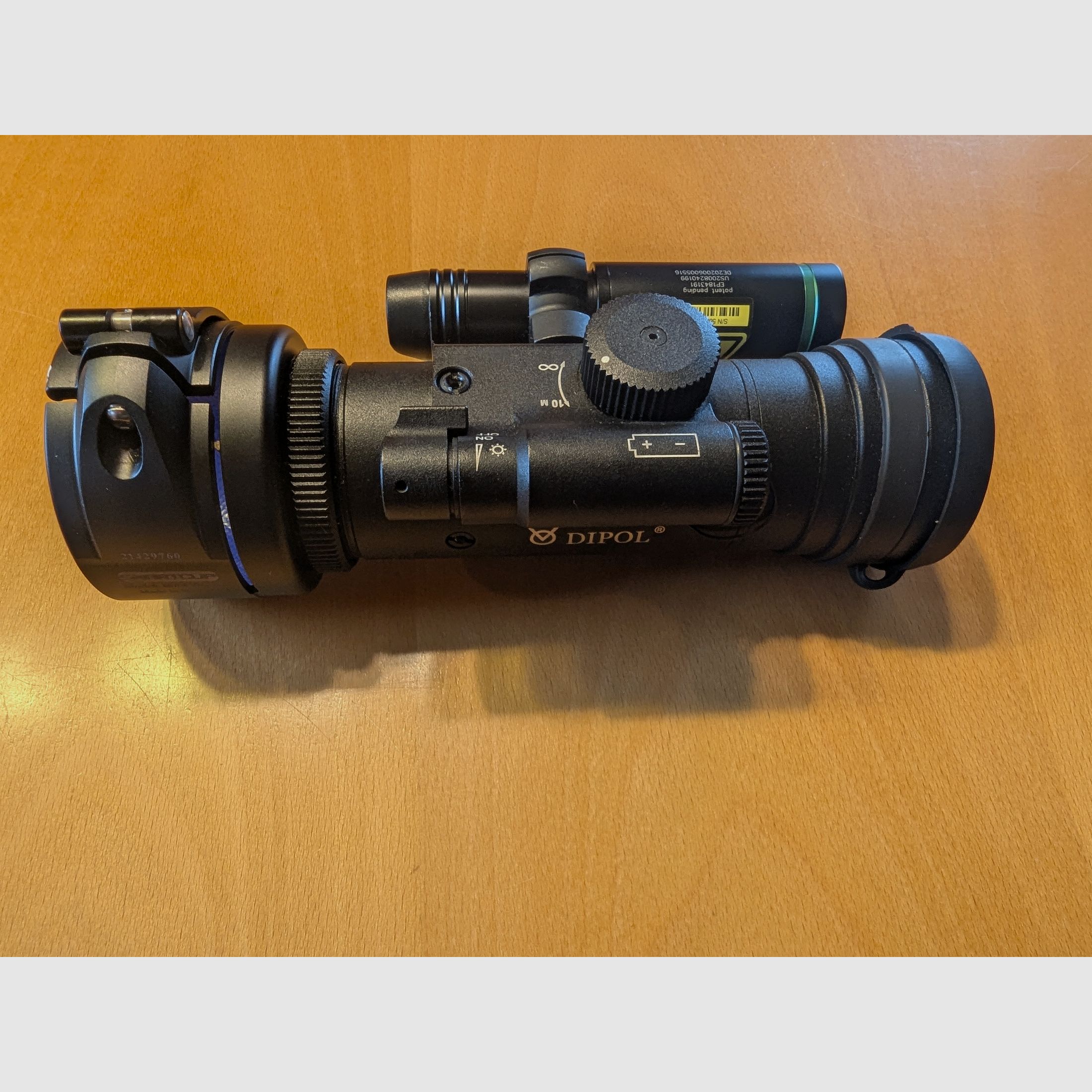 Nachtzichtadapter Dipol DN55XT groen met IR-straler Laserluchs