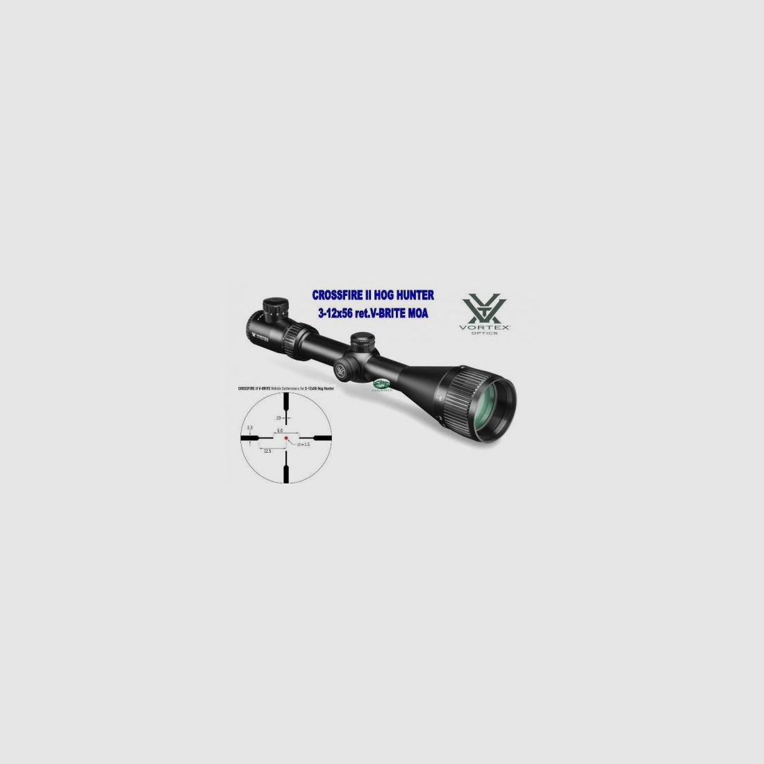 VORTEX CROSSFIRE II HOG HUNTER 3-12x56 AO ret. V-BRITE MOA