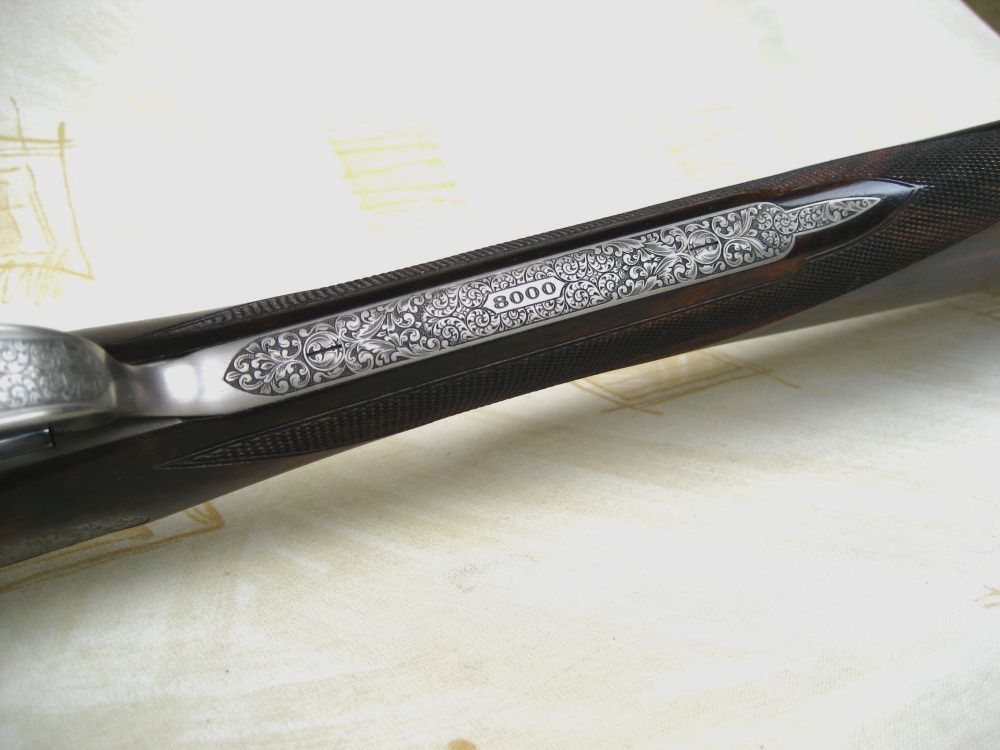 Ziegenhahn & Sohn, "Berst Gun" broń wystawowa, strzelba z bocznym zamkiem z wymiennym lufą