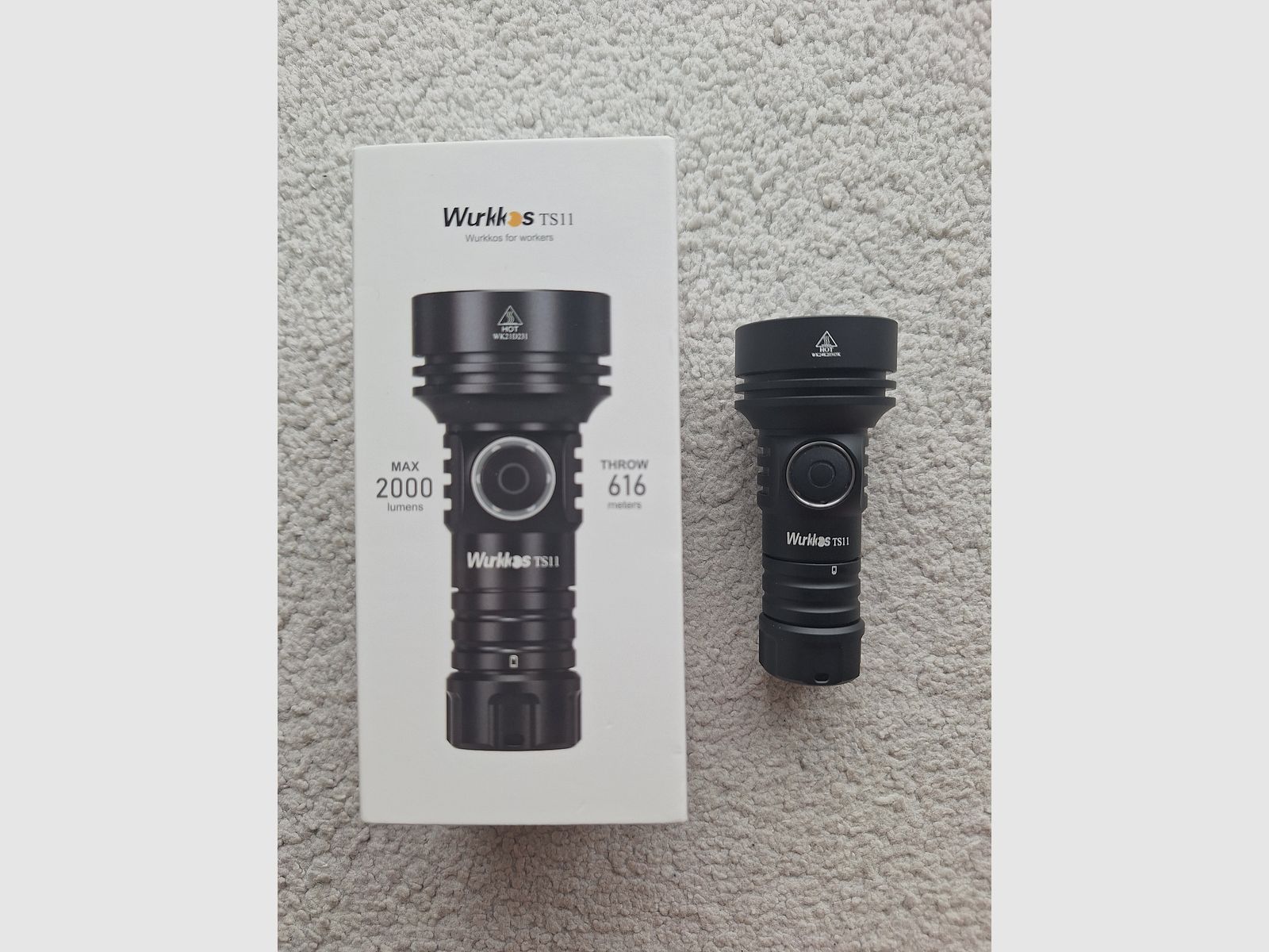 Wurkkos TS 11 Taschenlampe 2000 Lumen 616 m