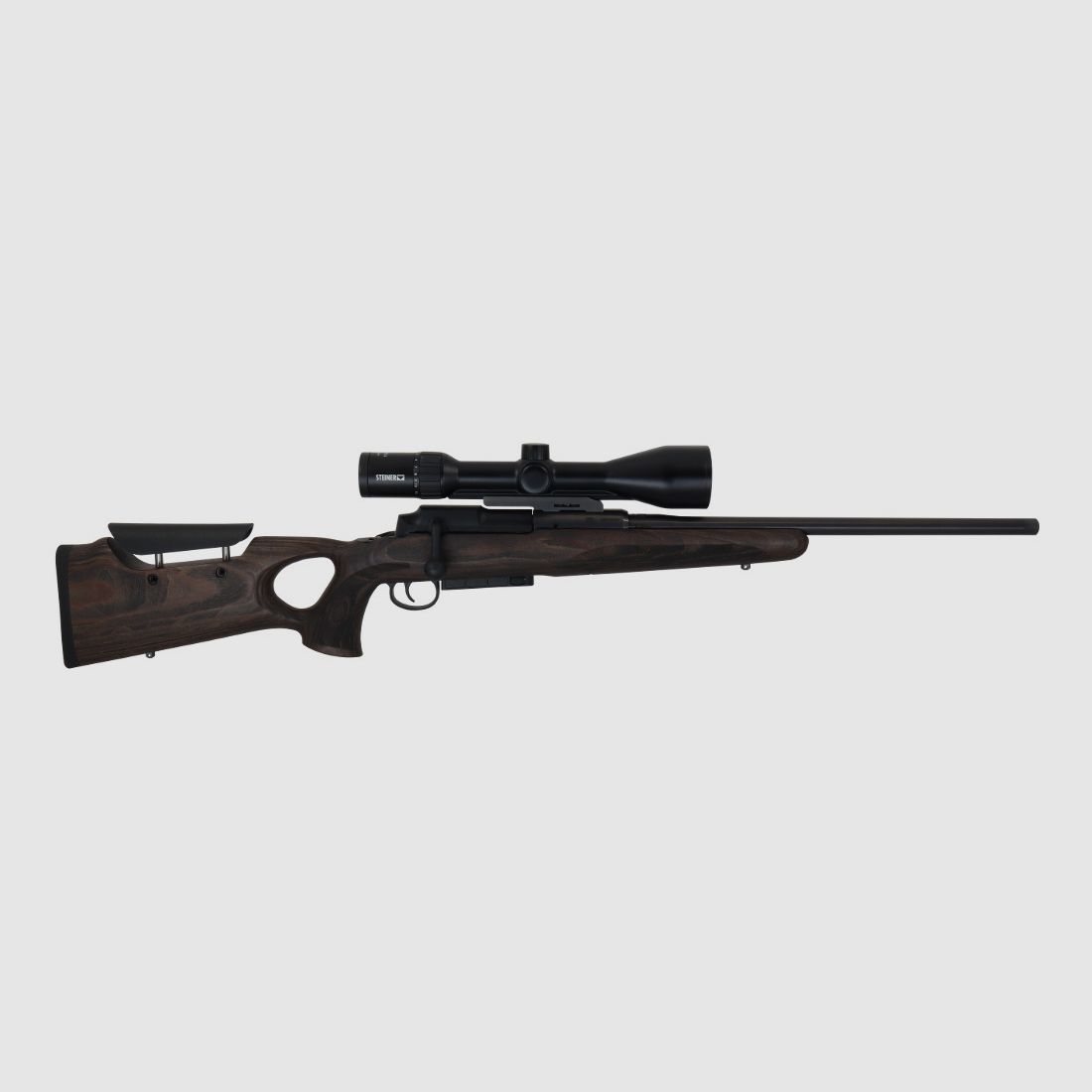 Mauser 25 Max thumbhole stock complete package Steiner Ranger 4 3-12x56, immagine 9 di 9