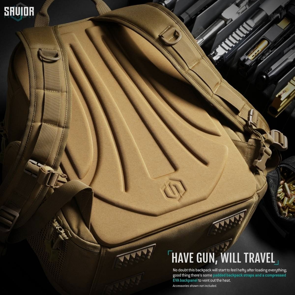 Savior – Compact S.E.M.A. Pistol Backpack – Tan – BP-CPSEMA-WS-TN, image 5 of 6