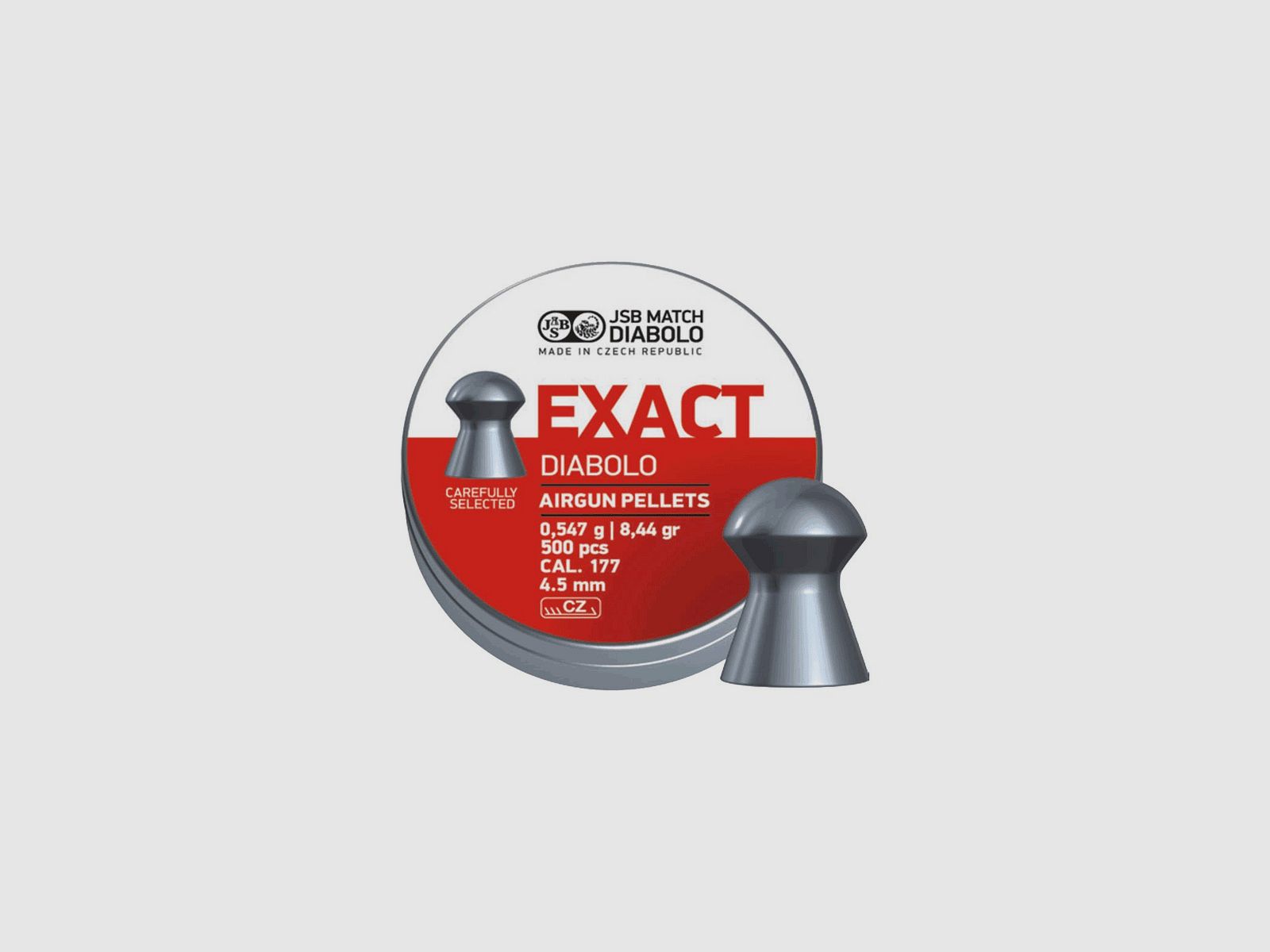 Geschosse Kal. 4,52 JSB Exact Diabolo runde Köpfe 500 St. 0,547 g