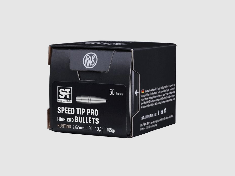 RWS Balle .30/.308 Speed Tip Pro 165GR / 10,7g 50 Balles
