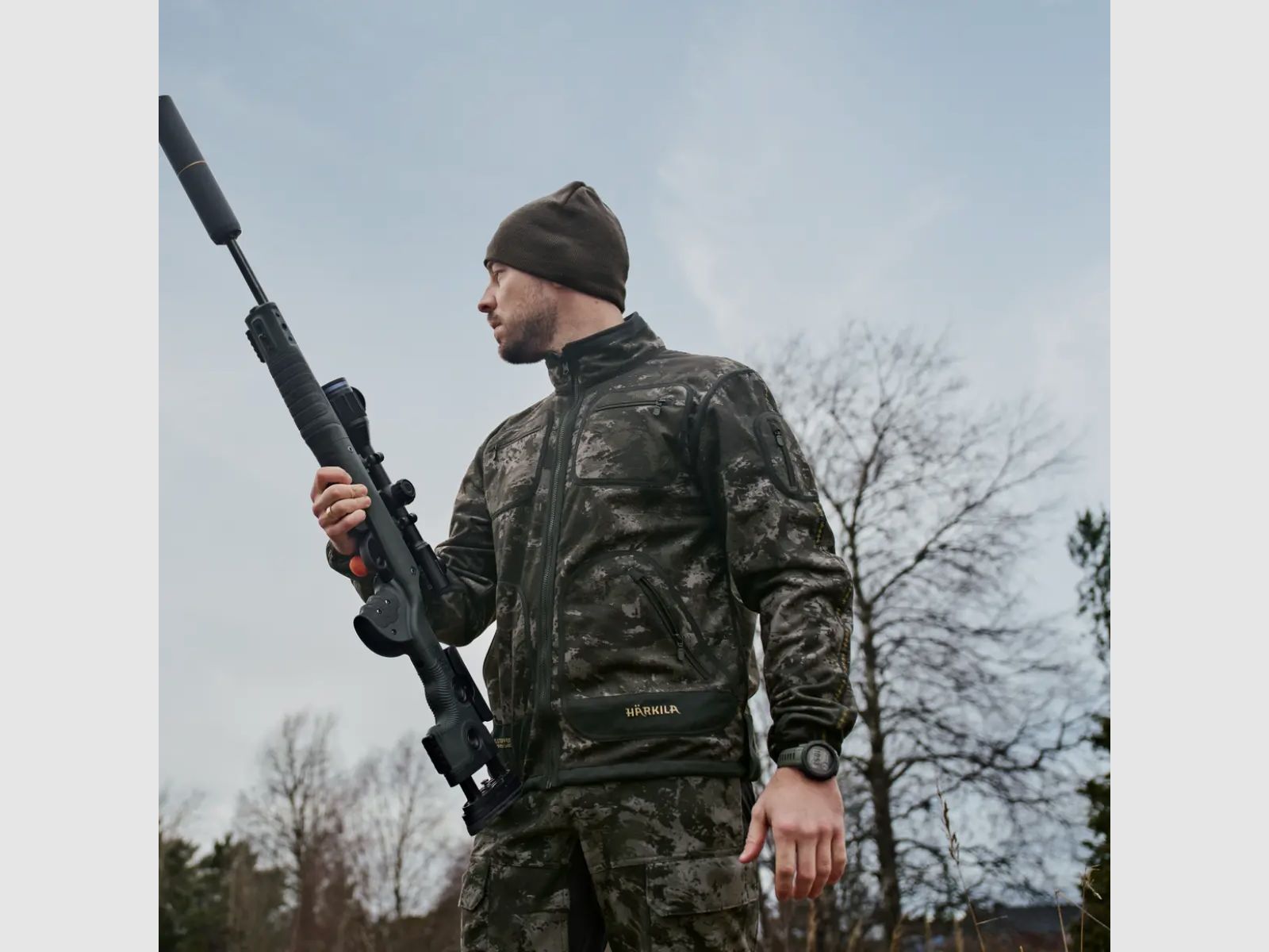 Veste réversible en polaire Härkila Kamko Noctyx WSP