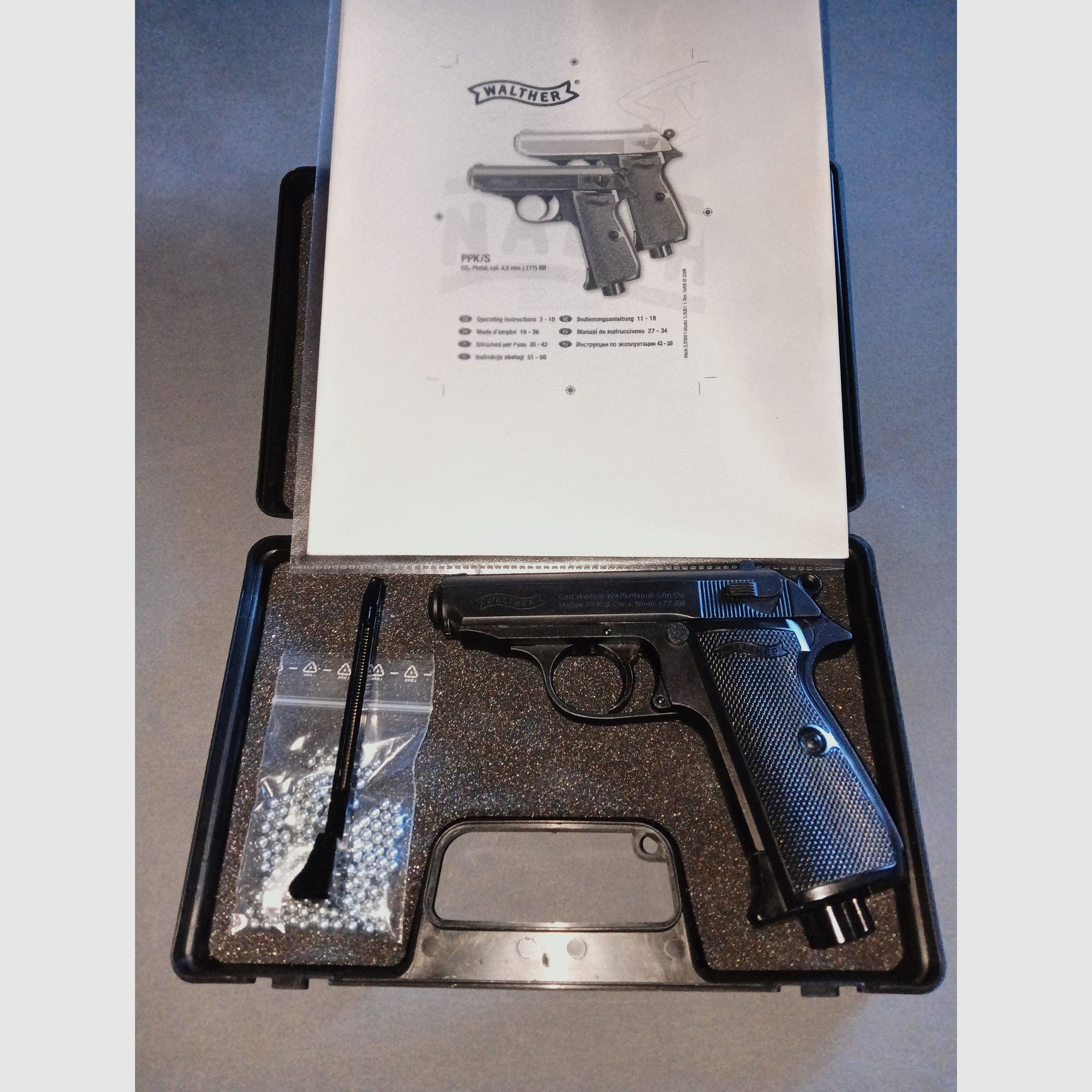 Walther PPK/S CO2, 4,5mm BB Blowback, WYSYŁKA GRATIS!, zdjęcie 1 z 12