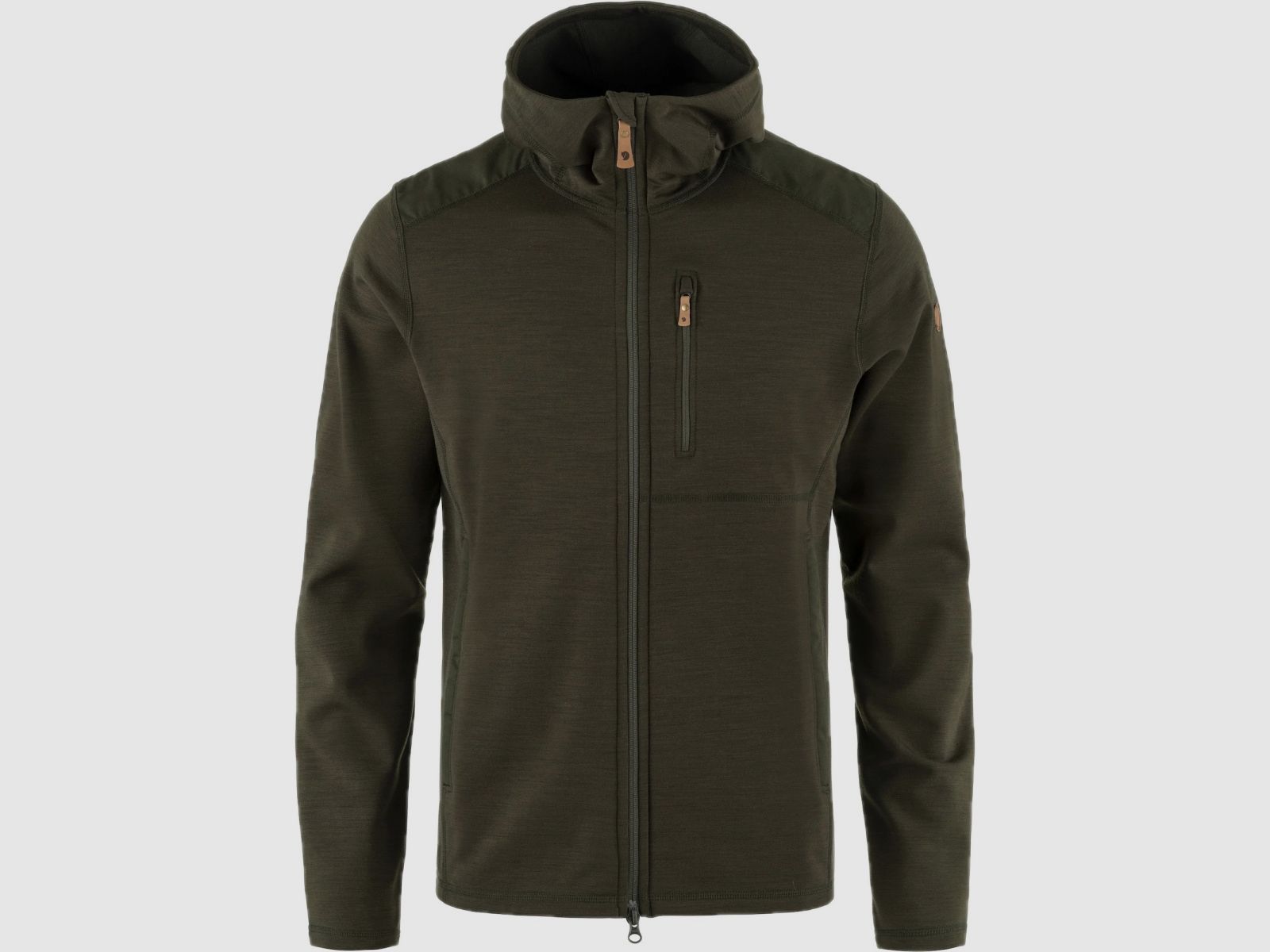 FJÄLLRÄVEN Keb Fleece Hoodie M Deep Forest