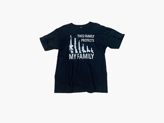 T-SHIRT "FAMILY" - NERO