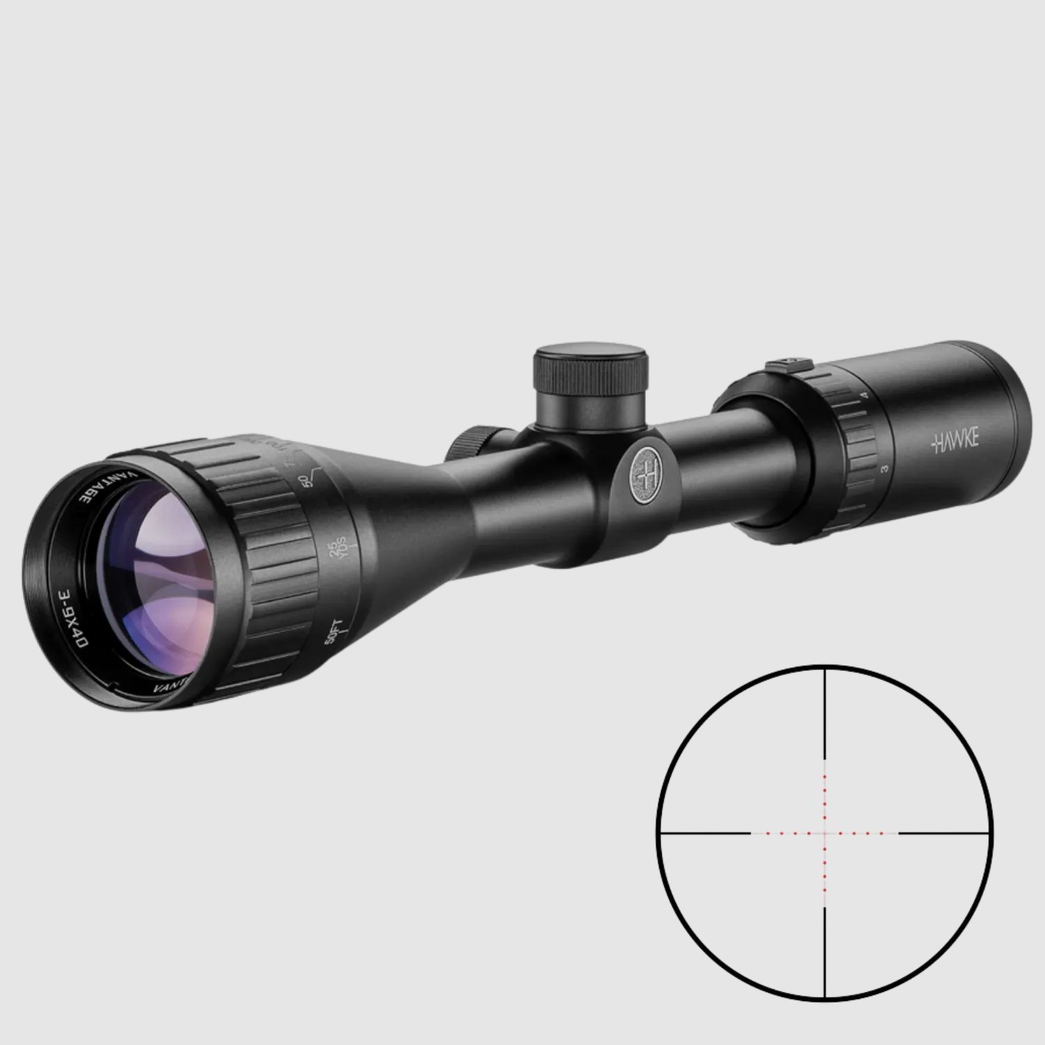 Hawke Vantage 3-9x40AO MilDot Zielfernrohr Parallaxe ab 9 Meter