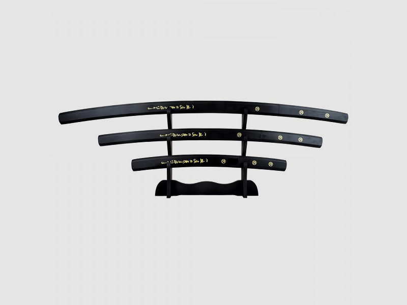 Samurai 3er Schwertset Goemon Ishikawa schwarz