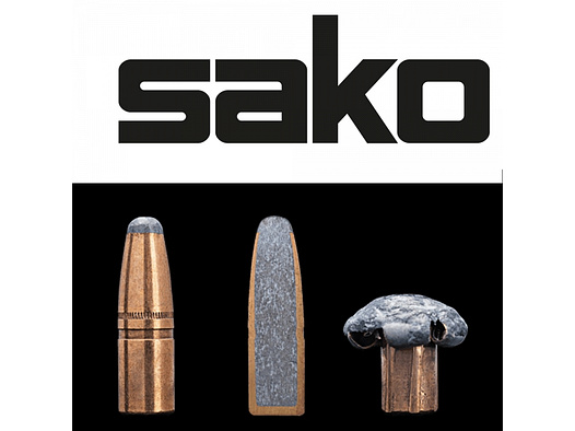 25 Stück NEUE SAKO Geschosse - Hammerhead 9,3MM / .365 - 286gr / 18,5g #266D - Deformation / Bonded