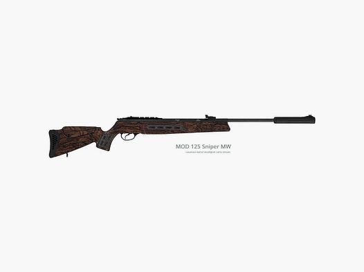 Leader Mod. 125 Sniper - 4,5mm (F) Walnut-Wood-Camo