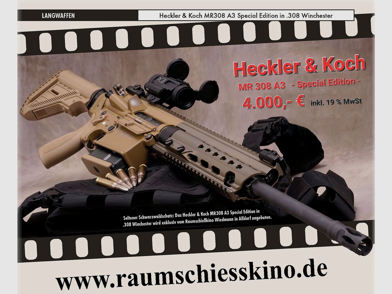 HK MR 308 A3 - SPECIAL EDITION - 16,5" - RAL 8000 - HK G28 Z PATROUILLE ONTWERP & TECHNIEK -