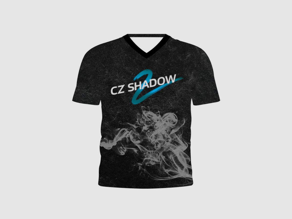 DED CZ Shadow 2 T-Shirt Smoke - Schwarz, Größe: L, Benutzerdefinierter Name: Kein Name, Bekleidungsart: Damen, Bild 1 von 3