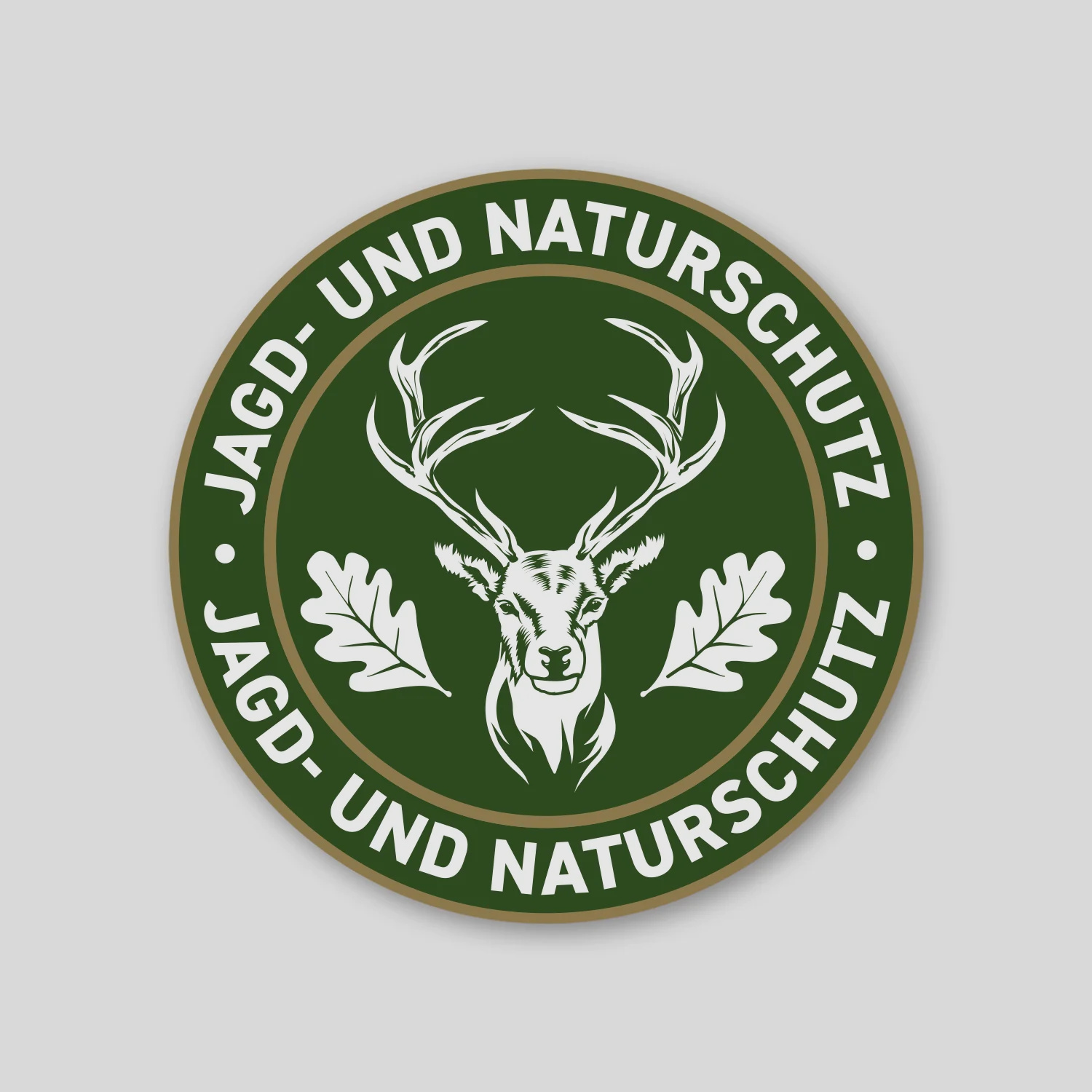 Jagdaufkleber "Jagd- und Naturschutz" Hirsch Logo
