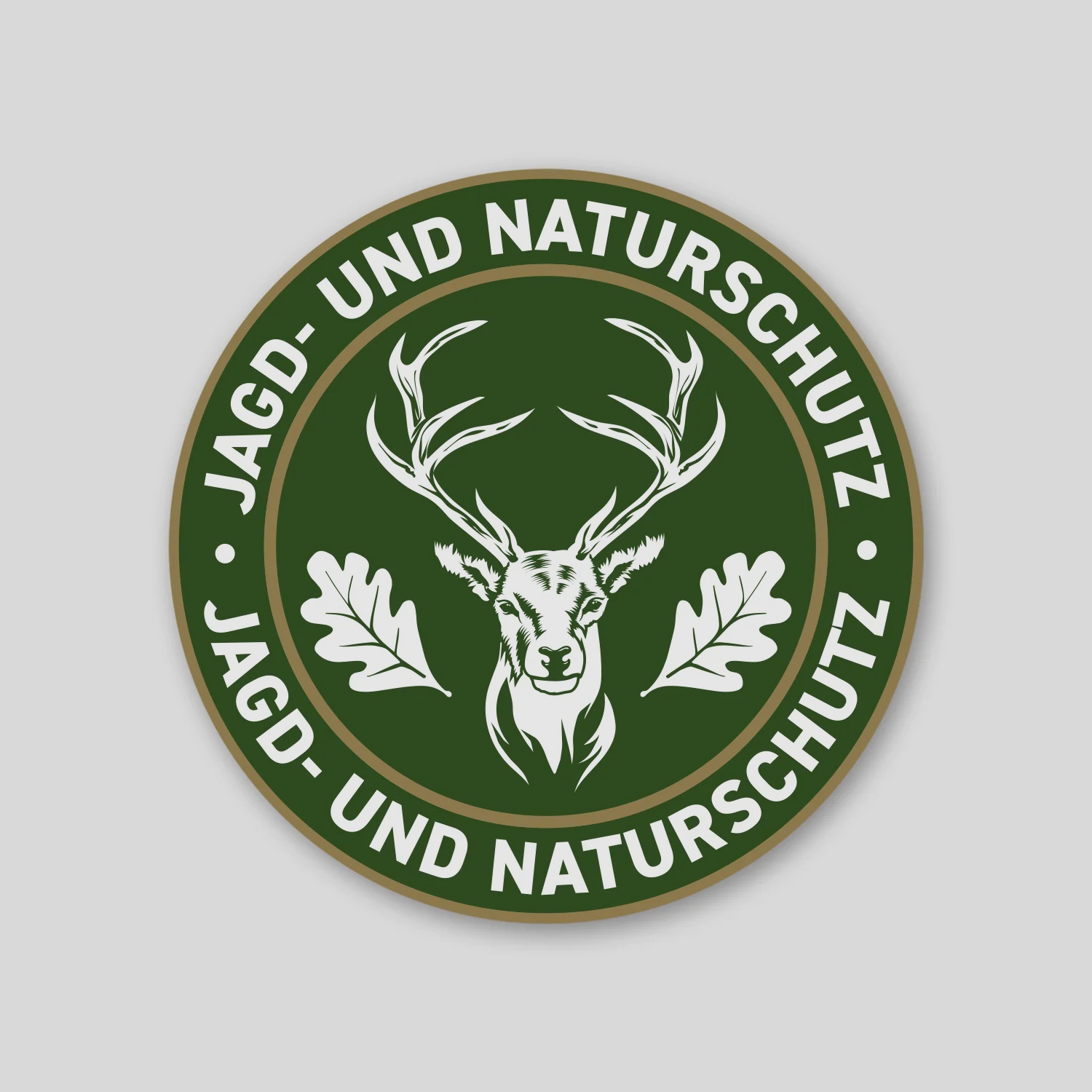 Jagdaufkleber "Jagd- und Naturschutz" Hirsch Logo