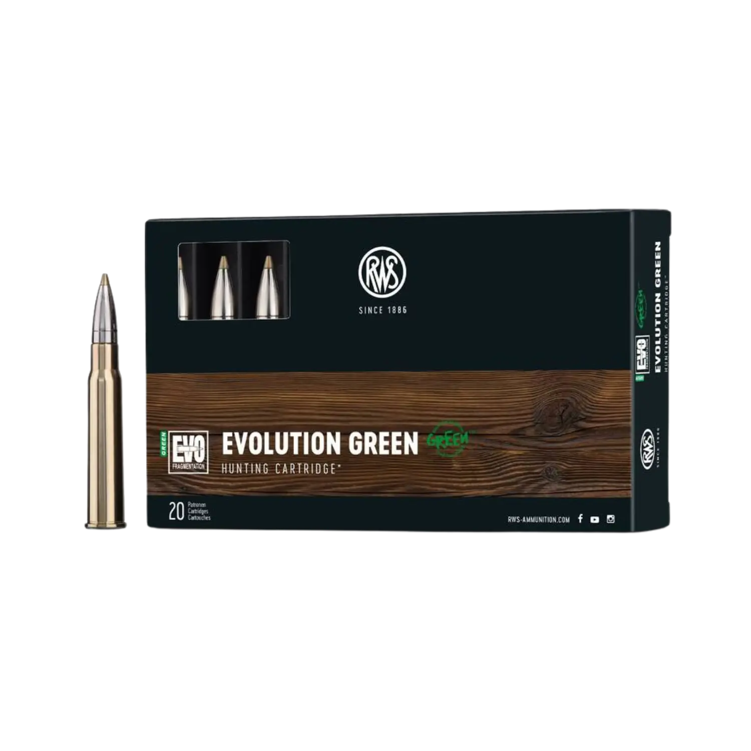 Munizioni da caccia RWS 8x57 IRS EVO green 139grs